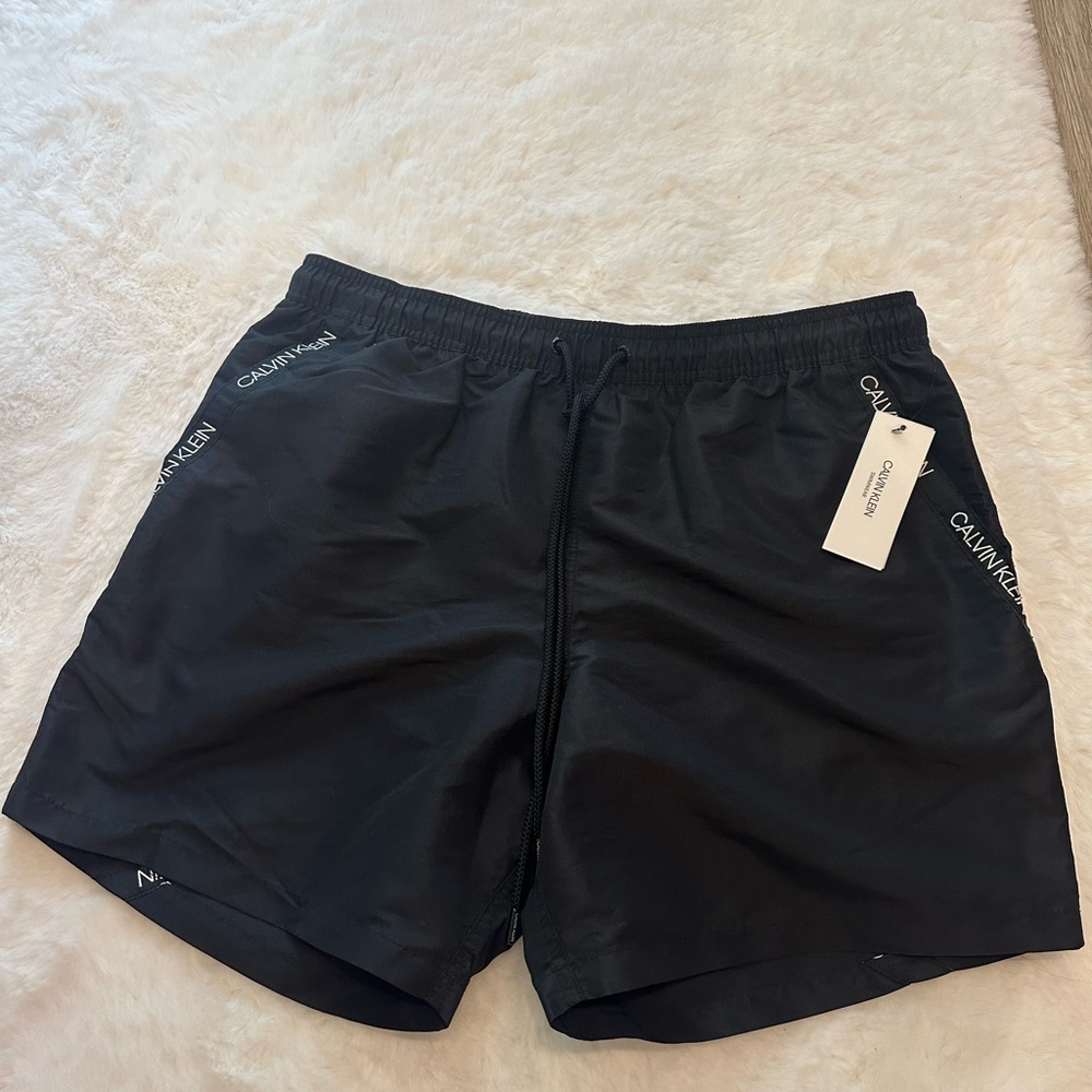 Calvin Klein Black and Gray Swimwear